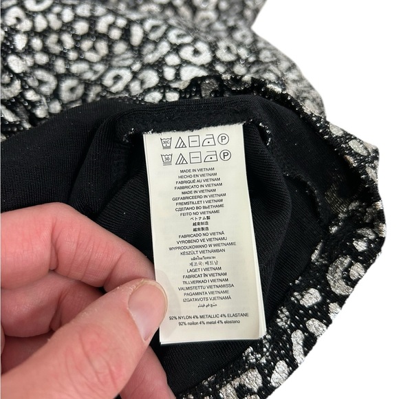 Michael Kors Metallic Leopard Dress NWT NEW REG $125 Medium Cocktail Club - Picture 2 of 13